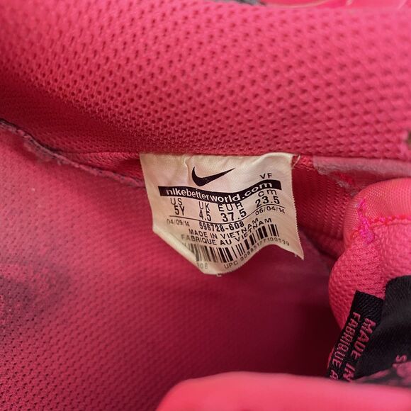 Nike Air Force 1 GS AF1 Low Hyper Pink 596728-608 Size 5Y Shoes - Picture 5 of 6